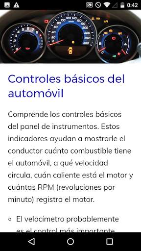 Curso de Manejo Automóvil screenshot 2