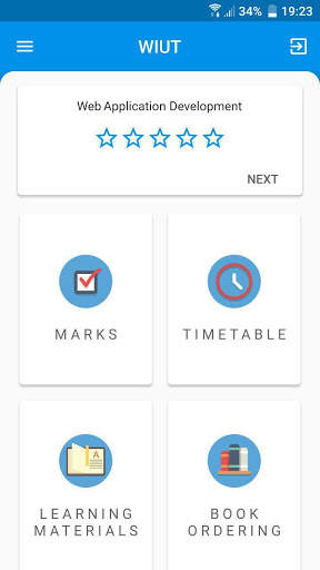 WIUT Intranet screenshot 3