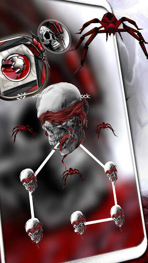 Skull Red Butterfly Theme Launcher screenshot 4