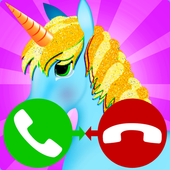 fake call unicorn game 2 icon