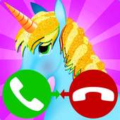 fake call unicorn game 2 logo