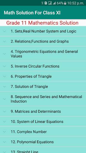 Math Solution For Grade XI screenshot 2