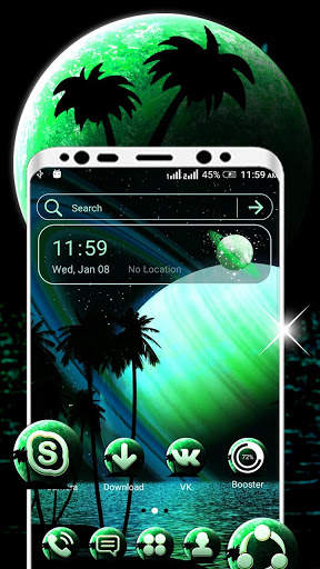 Green Planet Launcher Theme screenshot 1