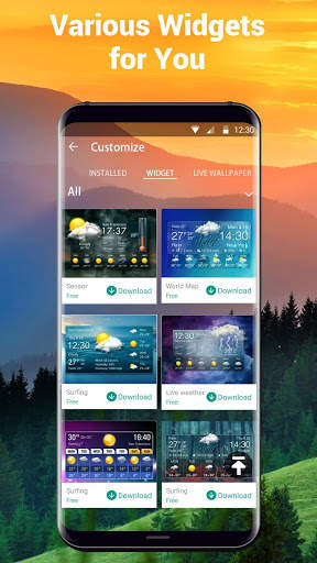 Real-time weather temperature report & widget screenshot 7