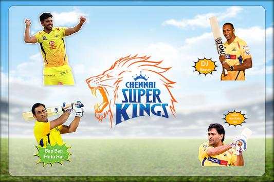 Chennai Super Kings(CSK) IPL Sticker for whatsapp screenshot 1