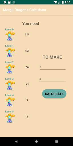 Merge Dragons Calculator screenshot 3