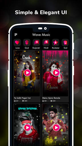 Wave Music : Particle.ly Video Status Maker screenshot 2