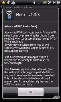 Advanced Wifi Lock (Free) screenshot 2