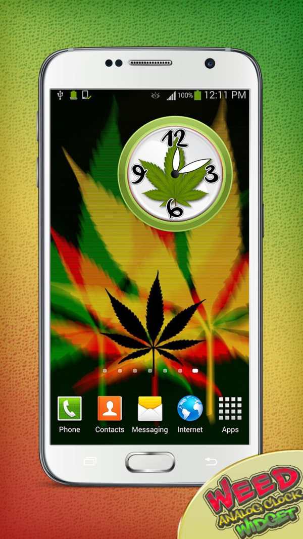Weed Analog Clock Widget screenshot 3