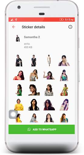 Samantha Akkineni Stickers 4 WhatsApp screenshot 3