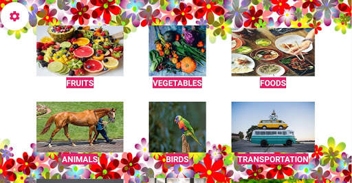 Learning Animals Fruits Vegetables Birds Meaning screenshot 5