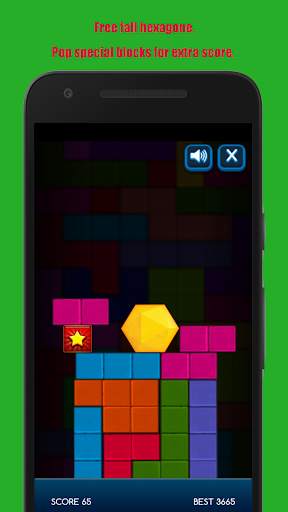 Hexagon Fall Physic Game screenshot 4