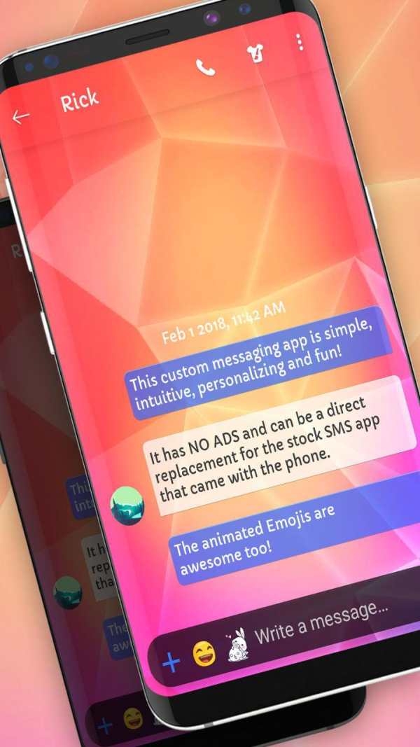 Text Fast Update Messenger version for SMS screenshot 3