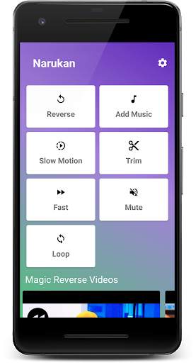 Narukan - Magic Reverse, Cut, Loop Video Editor screenshot 1