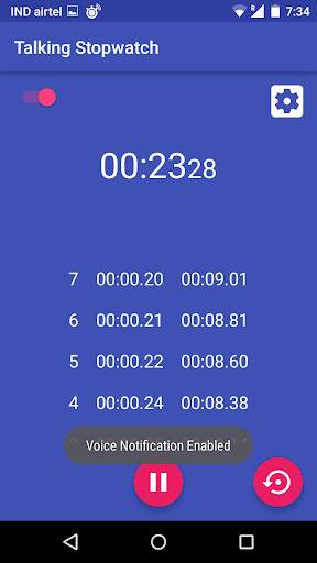 Talking Stopwatch screenshot 3
