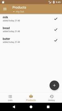Easy shopping list screenshot 2