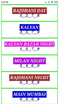 satta matka milan bazar time bazar kalyan screenshot 1