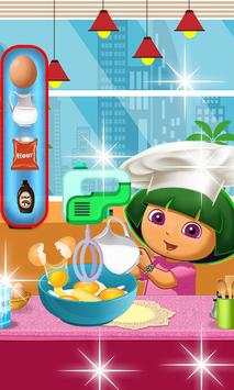Hot Cooking Dora Cake-Crazy Kitchen Game screenshot 2