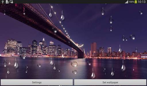 Rainy Night Live Wallpaper screenshot 3