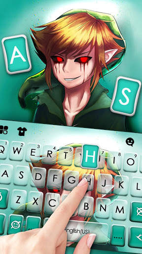 Creepy Ben Drowned Keyboard Theme screenshot 2