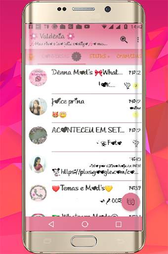 GB WA Pink Transparan Terbaru screenshot 5