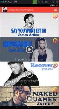 James Arthur Good Ringtones скриншот 1