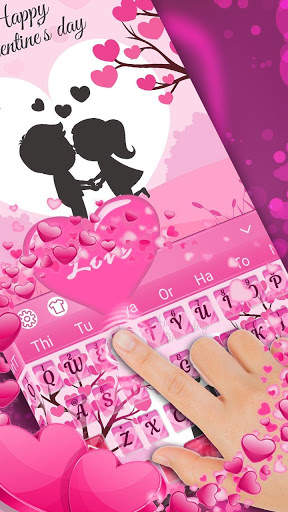 Tema de Pink Love Keyboard screenshot 1