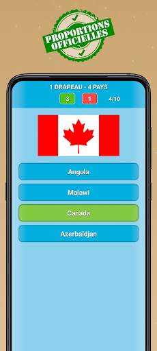 Pays, capitales et drapeaux du monde screenshot 2