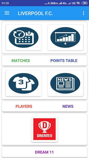 Live Match, Score And Schedule For Liverpool screenshot 4