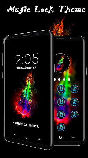 Colorful Guitar Music theme screenshot 1