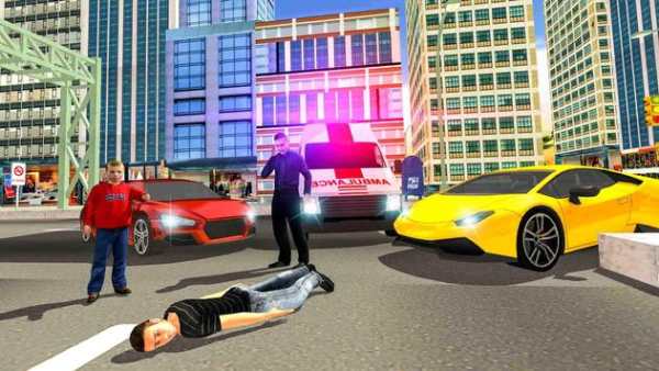 Real City Ambulance Simulator & Rescue screenshot 1