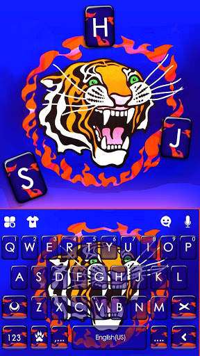 Fire Tiger Keyboard Theme screenshot 5