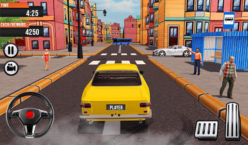 City Taxi Crazy Car Driving 3D screenshot 3