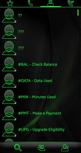 THEME SWIPE DIALER SPETRA GREEN GLASS screenshot 4