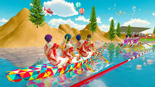 Menunggang Bot Olimpik: Simulator Racing Boat screenshot 5