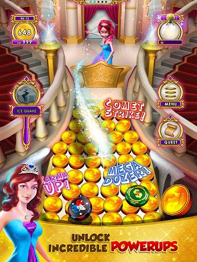 Princess Gold Coin Dozer Party screenshot 12