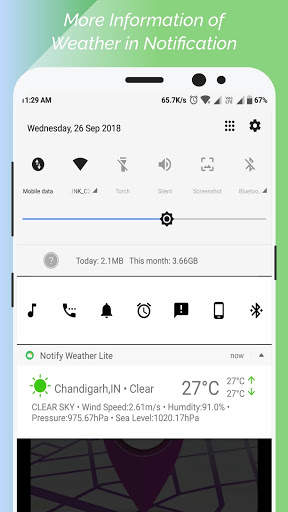 Notify Weather (Check Weather in Notification) screenshot 2
