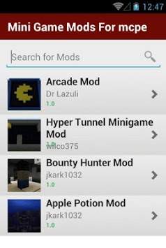 Mini Game Mods For mcpe स्क्रीनशॉट 2