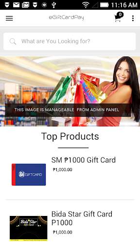E-Gift Card Pay Mobile screenshot 1