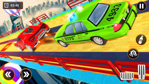 Mega Ramp Car Stunt Race - Double Chain Car Game screenshot 1