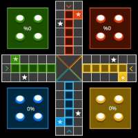 Ludo black : glow ludo offline logo