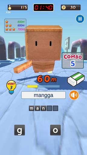 EnglishRun - Permainan kata Inggeris screenshot 7