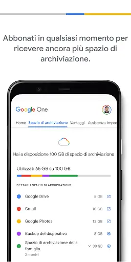 Google One screenshot 3