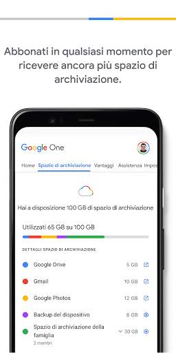 Google One screenshot 3
