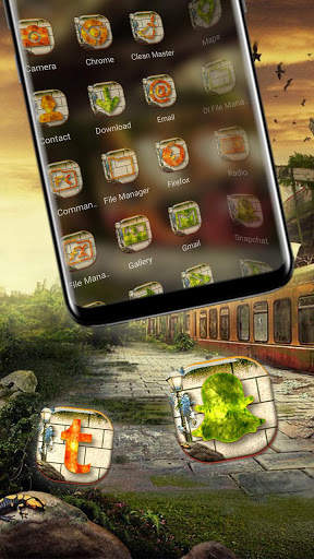 Train Scrap Yard Launcher Themes screenshot 3