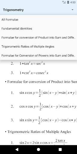 Formulas Plus - Free and Offline Maths Formula App screenshot 4