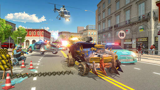 Police car chaser: racing war games 2021 screenshot 2