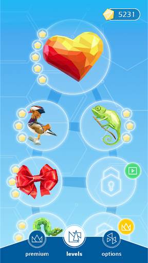 3D low poly puzzle game, rotate puzzles screenshot 4