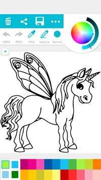 Coloring Unicorn Rainbow Book screenshot 3