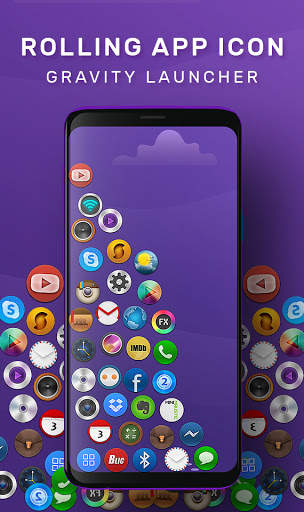Rolling Icon Launcher - 3D Lau screenshot 4